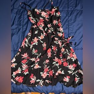 Floral Wrap Around Dress